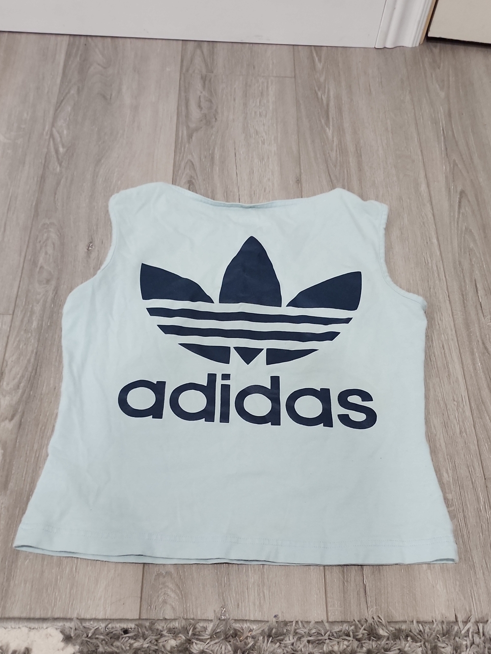 ⛹️♂️adidas Trefoil Tank Top Womens Blue Tank Top
